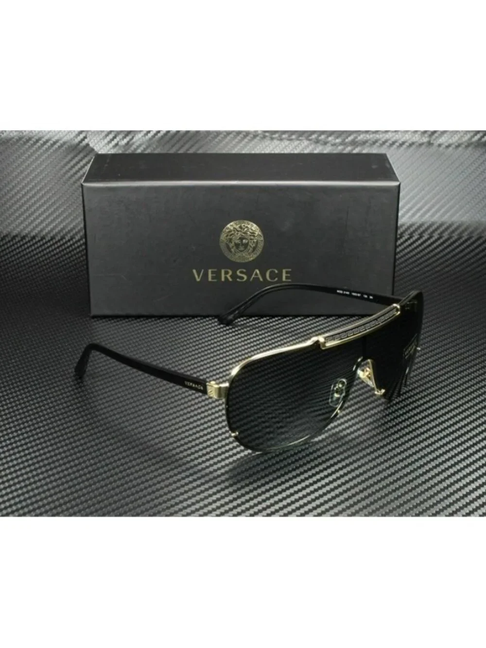 New Versace Men  Black Sunglasses  40- 140-